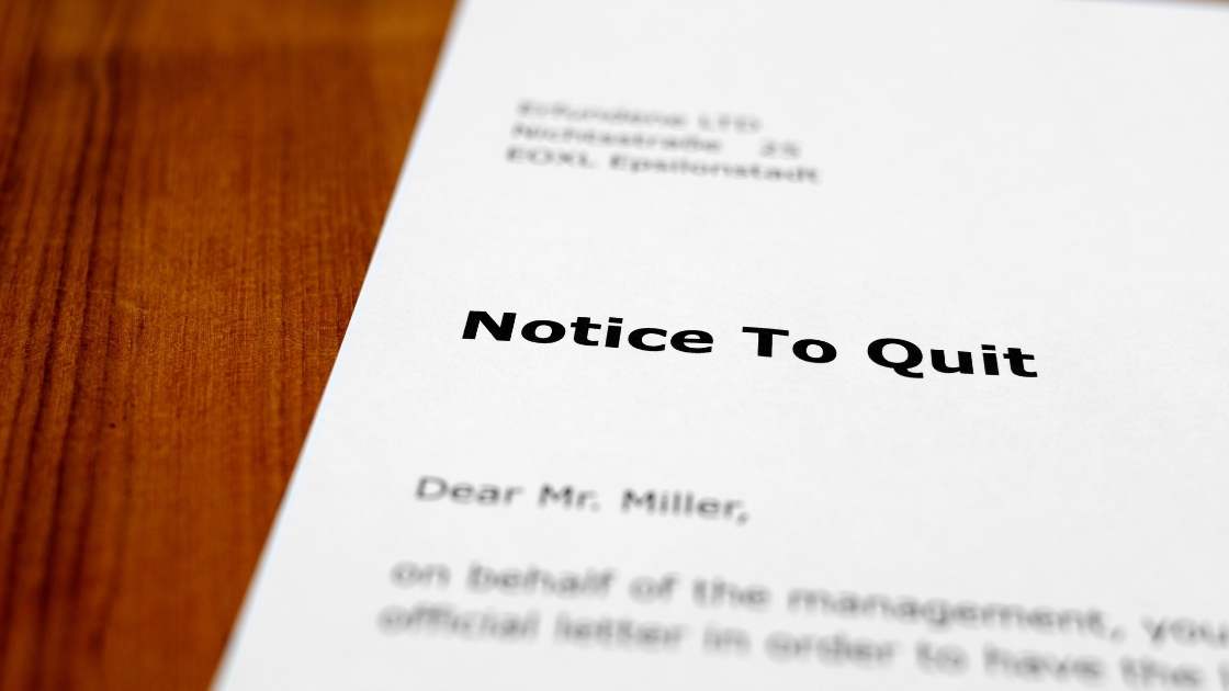 notice to quit